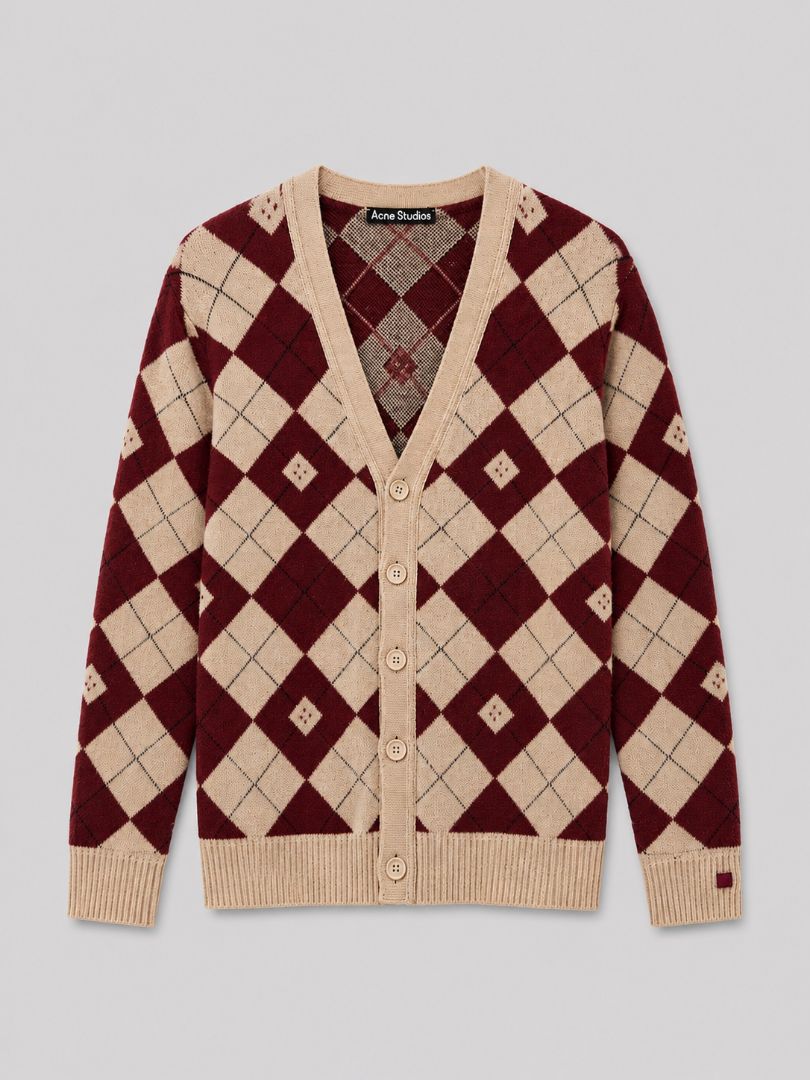 Acne Studios Check Cardigan